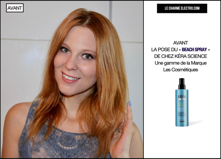 Avant Apres Beach Spray Kera Science Les Cosmétiques spray effet sortie de plage vague cheveux beaute - 1