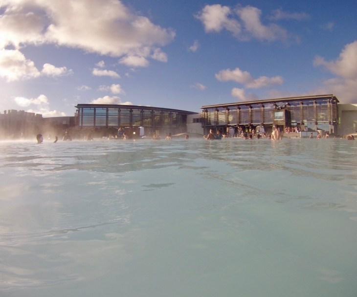 Blue Lagoon Islande vue de l'intérieur