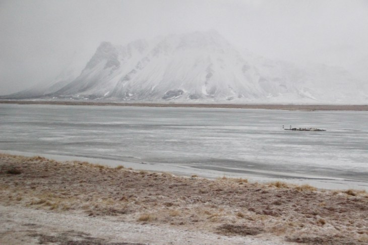Paysage enneigé Islande en Mars