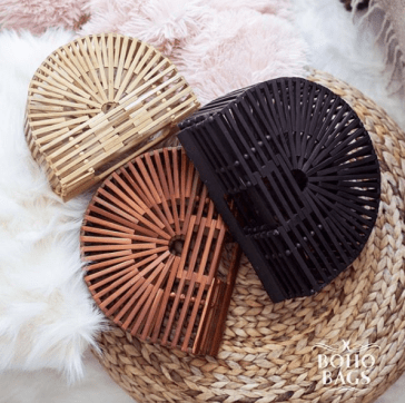 Tendance mode -sacs en bambou - Boho Bags